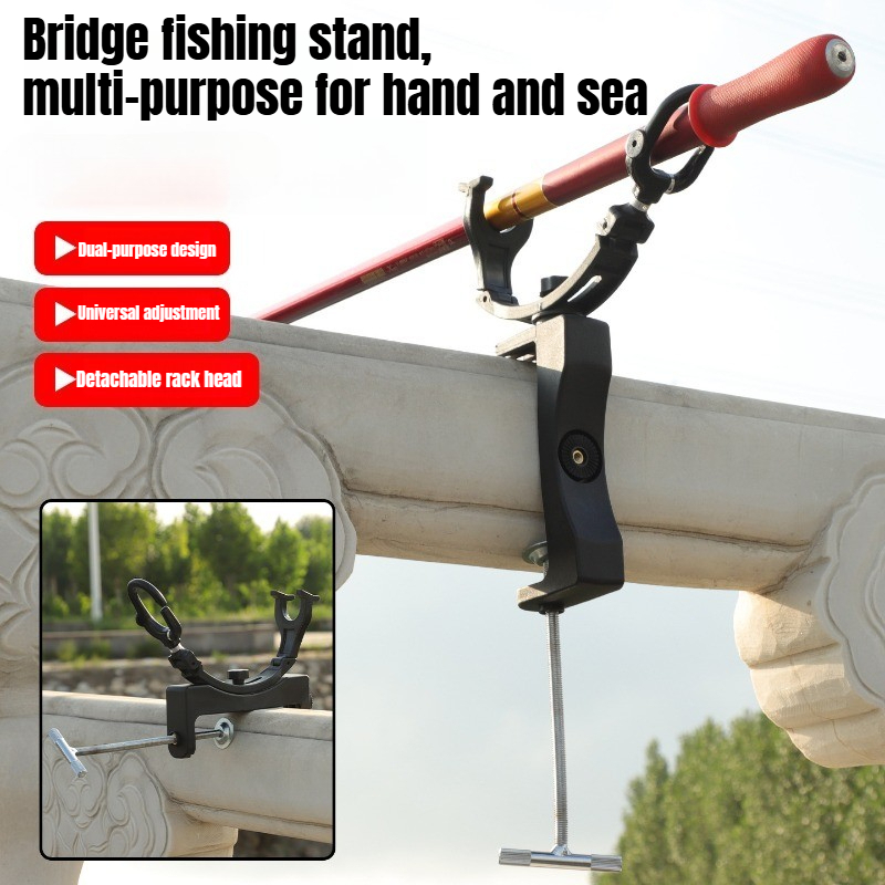 Fishing Rod Rack - 360° Rotating Adjustable Heavy Duty Rod