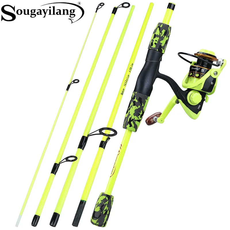 Sougayilang Portable 5 Section - Fishing Rod Spinning 评论和价格